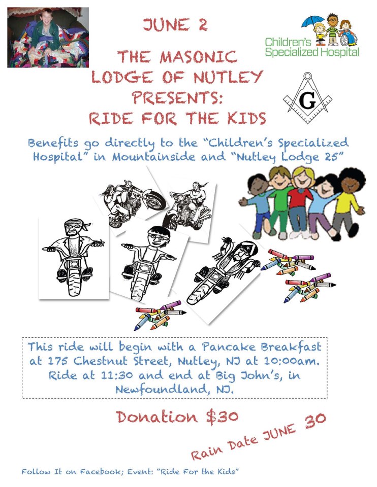 MAsonic Lodge of Nutley Ride for the Kids